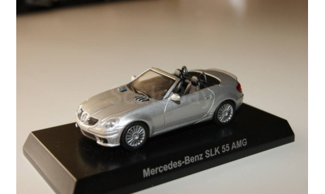 Mercedes Benz SLK 55 AMG серебро, масштабная модель, Mercedes-Benz, Kyosho, scale64