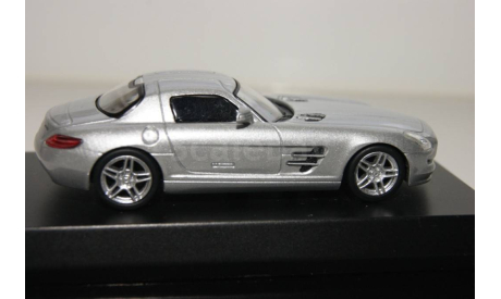 Mercedes Benz SLS AMG серебро, масштабная модель, Mercedes-Benz, Kyosho, scale64