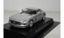 Mercedes Benz SLS AMG серебро, масштабная модель, Mercedes-Benz, Kyosho, scale64