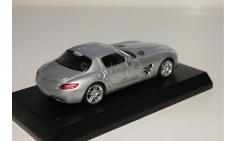 Mercedes Benz SLS AMG серебро, масштабная модель, Mercedes-Benz, Kyosho, scale64