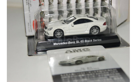 Мерседес Бенц SL 65 белый, масштабная модель, Mercedes-Benz, Kyosho, 1:64, 1/64