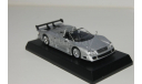 Мерседес бенц CLK GTR серебристый, масштабная модель, Mercedes-Benz, Kyosho, 1:64, 1/64