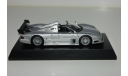 Мерседес бенц CLK GTR серебристый, масштабная модель, Mercedes-Benz, Kyosho, 1:64, 1/64