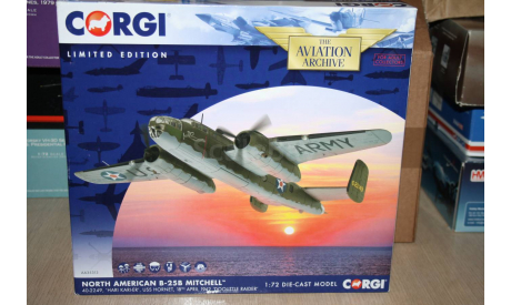 B-25B Mitchell ’Hari Kari-er’ Doolittle Raid 1942,Corgi, масштабные модели авиации, North American, 1:72, 1/72