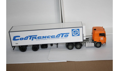 Volvo F12 с полуприцепом Lamberet,SSM, масштабная модель, scale43