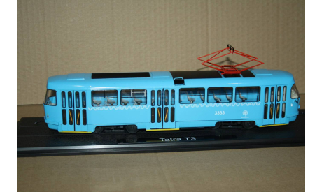 Tatra-T3SU трамвай  Москва, SSM, масштабная модель, scale43