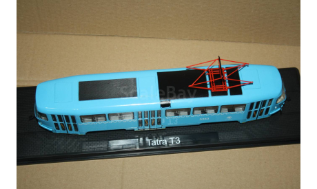 Tatra-T3SU трамвай  Москва, SSM, масштабная модель, scale43