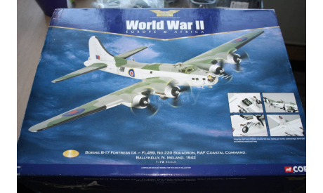 Boeing B-17 Fortress IIA, RAF Coastal Command,Northern Ireland 1942,Corgi, масштабные модели авиации, scale72