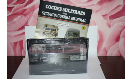 Willys MB Jeep 1944 Normandy,Altaya Coches Militares, масштабная модель, scale43