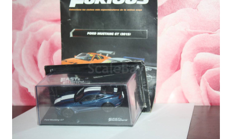 Ford Mustang GT 2015,Fast & Furious, масштабная модель, Altaya, scale43