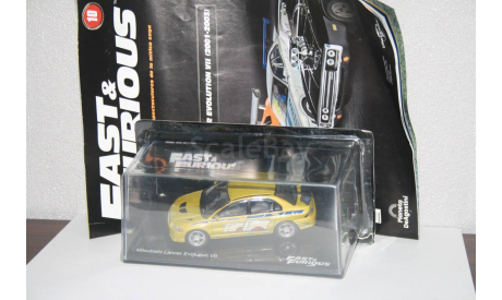 Mitsubishi Lancer Evolution VII ,Fast & Furious, масштабная модель, Altaya, scale43