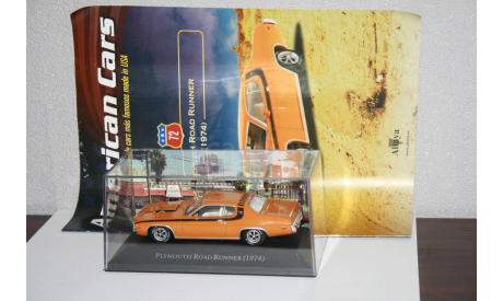 Plymouth Road Runner 1974,Altaya American Cars, масштабная модель, scale43