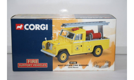 Land Rover WEST SUSSEX FIRE BRIGADE,Corgi Распродажа!!!, масштабная модель, scale43