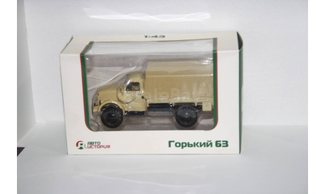 ГАЗ-63 бортовой (с тентом),Автоистория (АИСТ), масштабная модель, scale43