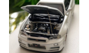 Машинка 1:64 Nissan Skyline GT-R R34 Z-Tune, масштабная модель, Time Micro, 1/64