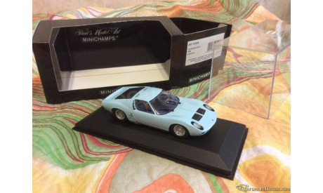 LAMBORGHINI MIURA - 1966 - LIGHT BLUE L.E. 2496 pcs (Minichamps), масштабная модель, scale43