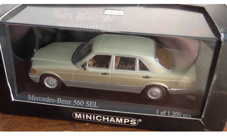 1:43 Mercedes-Benz W 126 Minichamps, масштабная модель, scale43
