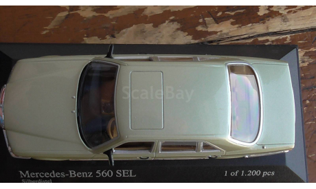 1:43 Mercedes-Benz W 126 Minichamps, масштабная модель, scale43