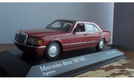 1:43 Mercedes-Benz W 126 Minichamps, масштабная модель, 1/43