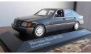 Mercedes-Benz 600 SEL (W140) - 1991 - BLACK  масштаб 1:43, масштабная модель, 1/43, Minichamps