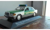 Mercedes-Benz 420 SEL 1991 POLIZEI, масштабная модель, scale43, Minichamps