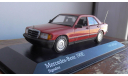 1:43 Mercedes-Benz 190  red Minichamps, масштабная модель, scale43