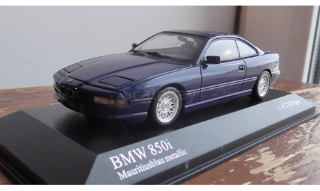 РАСПРОДАЖА BMW 8-Series  Minichamps 1991 Blue metallic, масштабная модель, scale43