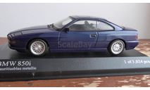 РАСПРОДАЖА BMW 8-Series  Minichamps 1991 Blue metallic, масштабная модель, scale43