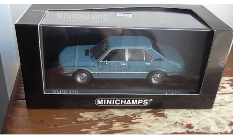 BMW 5-Series Minichamps 1972  blue, масштабная модель, scale43