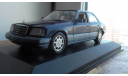 1:43 Mercedes-Benz W 124  E-Class Saloon 1993г.nautical blue met Minichamps, масштабная модель, scale43