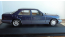 1:43 Mercedes-Benz W 124  E-Class Saloon 1993г.nautical blue met Minichamps, масштабная модель, 1/43