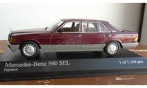 РАРИТЕТ 1:43 Mercedes-Benz W 126 Minichamps Pajettrot, масштабная модель, scale43