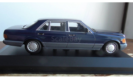 Mercedes-Benz W 126  Maxichamps  blue, масштабная модель, Minichamps, scale43