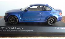 BMW 1er  Coupe  met-blau  Minichamps 1:43, масштабная модель, scale43