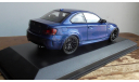 BMW 1er  Coupe  met-blau  Minichamps 1:43, масштабная модель, scale43