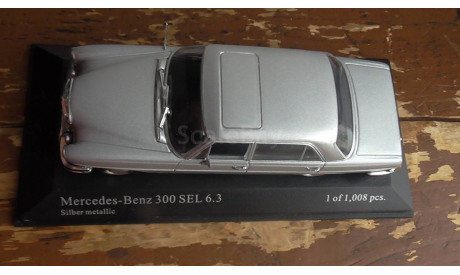 Mercedes-benz   300 SEL  1968  Silver Minichamps 1:43, масштабная модель, scale43