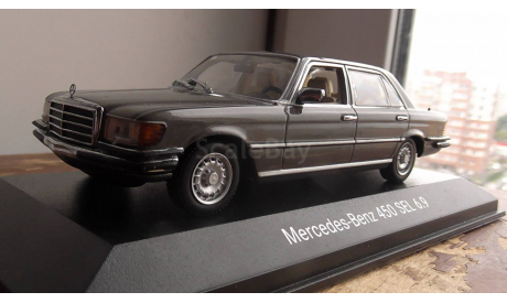 Mercedes-Benz 450 SEL 6,9 grey Minichamps, масштабная модель, scale43