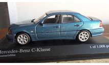 Mercedes-benz   C-  Class  Minichamps 1:43  blue, масштабная модель, scale43