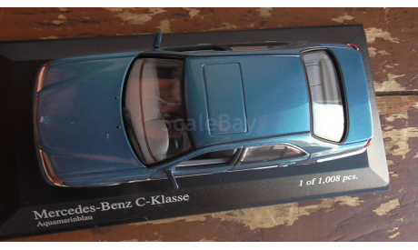 Mercedes-benz   C-  Class  Minichamps 1:43  blue, масштабная модель, 1/43