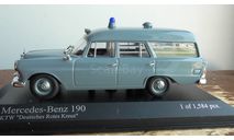 Mercedes-Benz 190  KTW  Deutsches  Rotes Kreuz Minichamps, масштабная модель, scale43