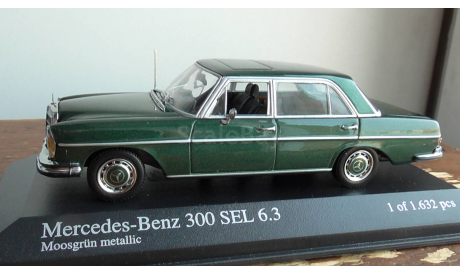 Mercedes-benz    300 SEL  Minichamps 1:43  green, масштабная модель, scale43