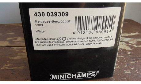 1:43 Mercedes-Benz W 126 Minichamps, масштабная модель, scale43