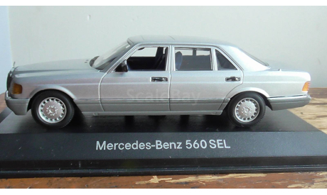 Mercedes-Benz 560 SEL  Minichamps silver, масштабная модель, scale43