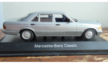 Mercedes-Benz 560 SEL  Minichamps silver, масштабная модель, scale43
