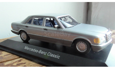 Mercedes-Benz 560 SEL  Minichamps silver, масштабная модель, scale43
