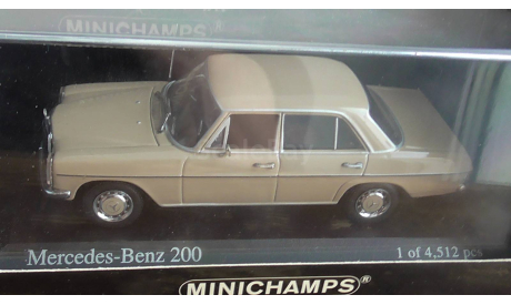 Распродажа Mercedes-Benz 200 1968  Minichamps, масштабная модель, scale43