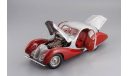 Talbot Lago Coupe T150 C-SS Figoni & Falaschi ’Teardrop’, 1937-1939, Silver/Red,, масштабная модель, scale18, CMC