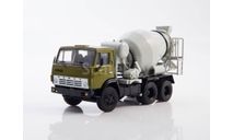 КаМАЗ-5511 автобетоносмеситель СБ-92 зеленый/серый, масштабная модель, ПАО КАМАЗ, scale43