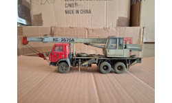 КаМАЗ-53213 автокран КС-3575А красный/серый