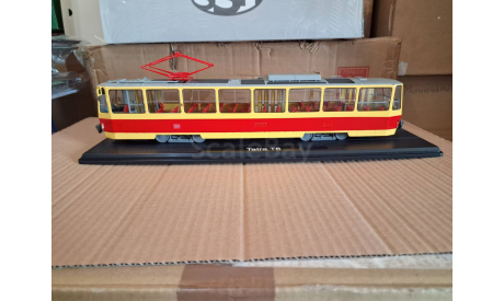 Трамвай Tatra-T6B5 желтый/красный, масштабная модель, 1:43, 1/43, Start Scale Models (SSM)